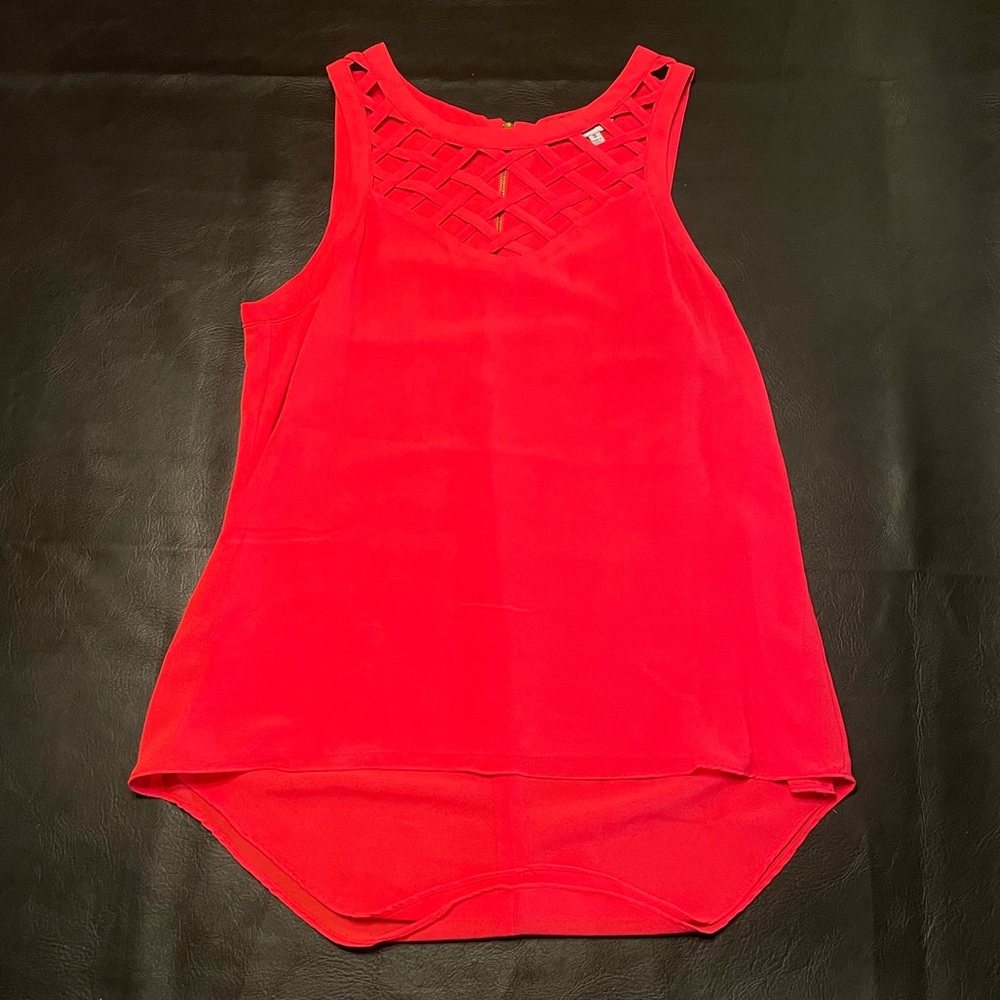 Naked zebra red/orange top